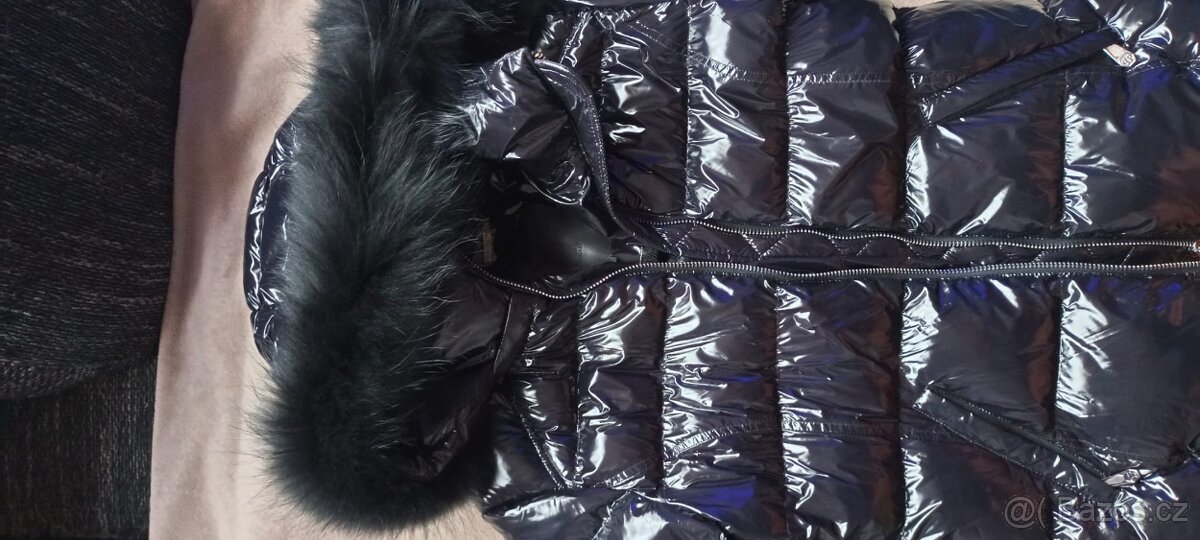 Dámská nová lesklá černá zimní bunda PHILIPP PLEIN XL - 8
