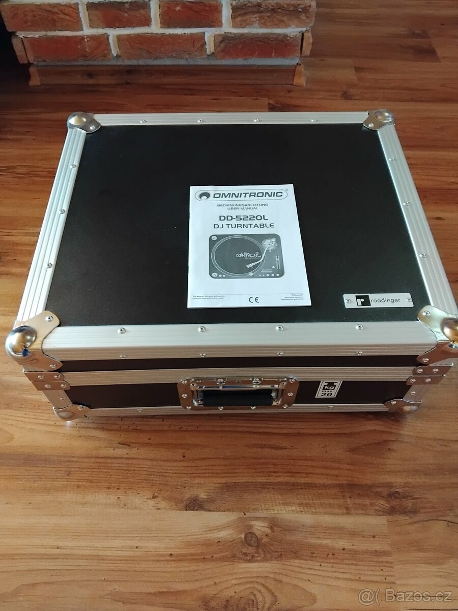 2x Omnitronic DJ gramofon DD-5220L + 2x case - 8