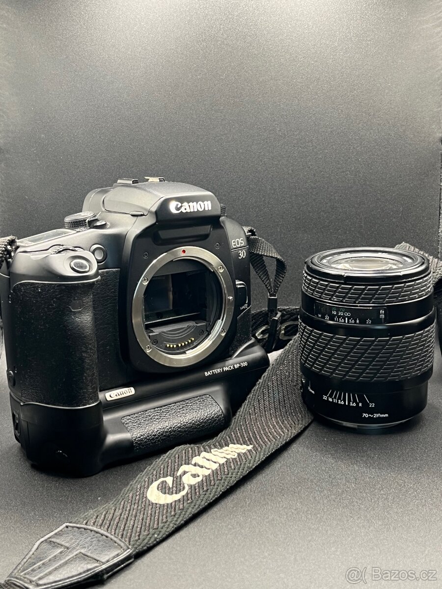 Canon EOS 30 + objektiv 70–210 + bateriový grip - 8