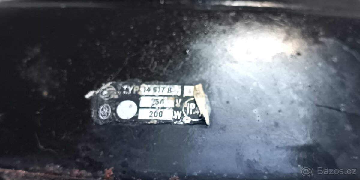 2X Originální industriální lampa z 60let. - 8