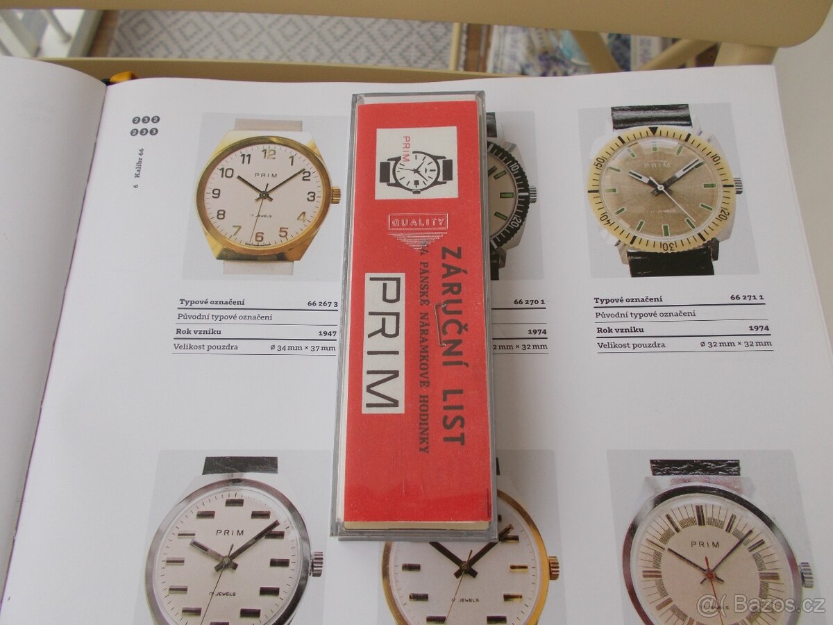 luxusni zlacene trezor hodinky prim 1974 komplet funkcni - 8