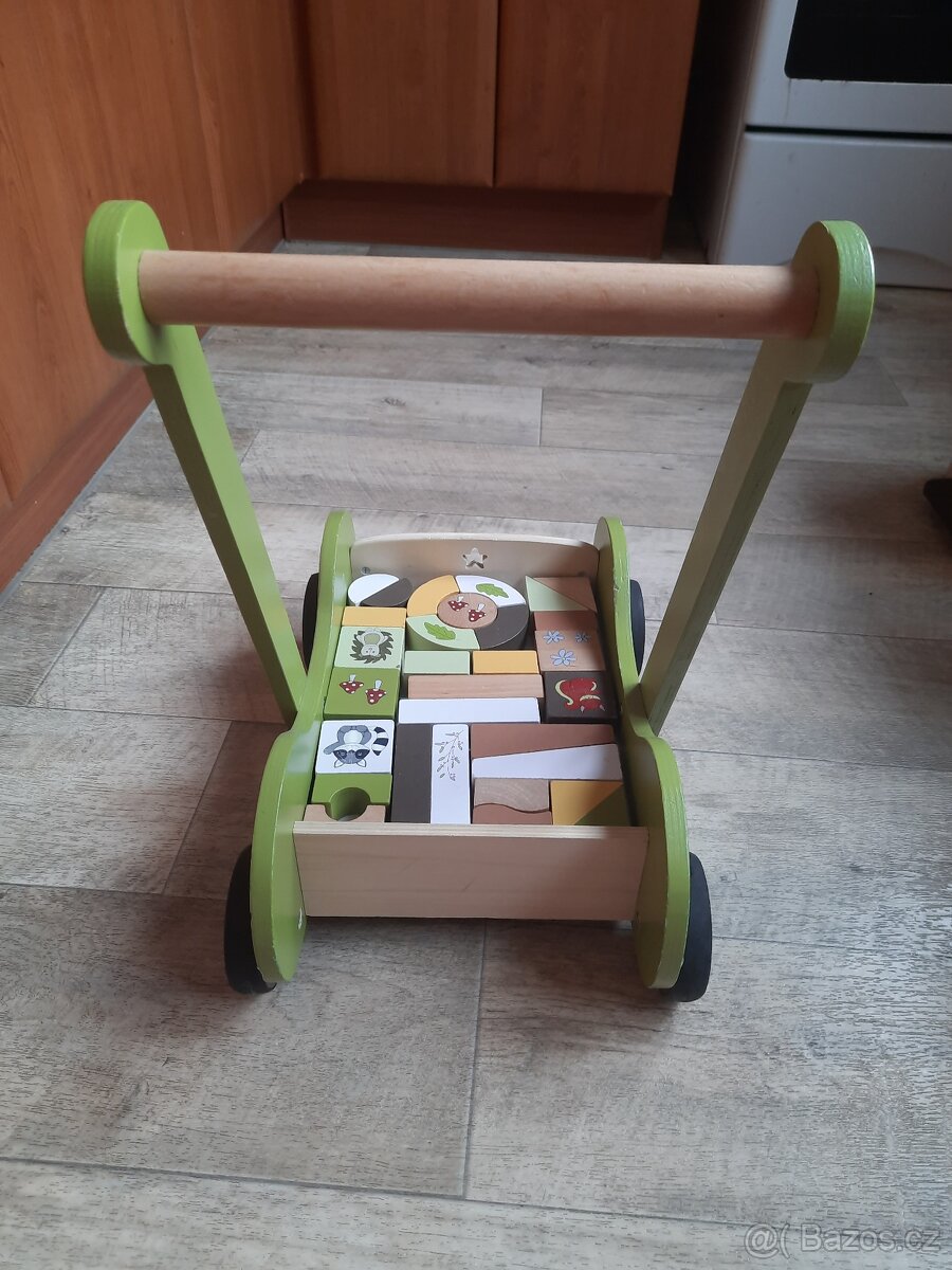 Dřevěný posuvný vozík - 8