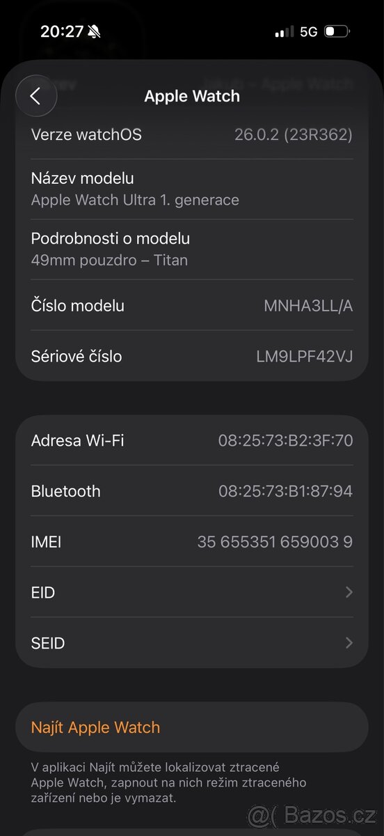 Apple watch Ultra generace 1. - 8