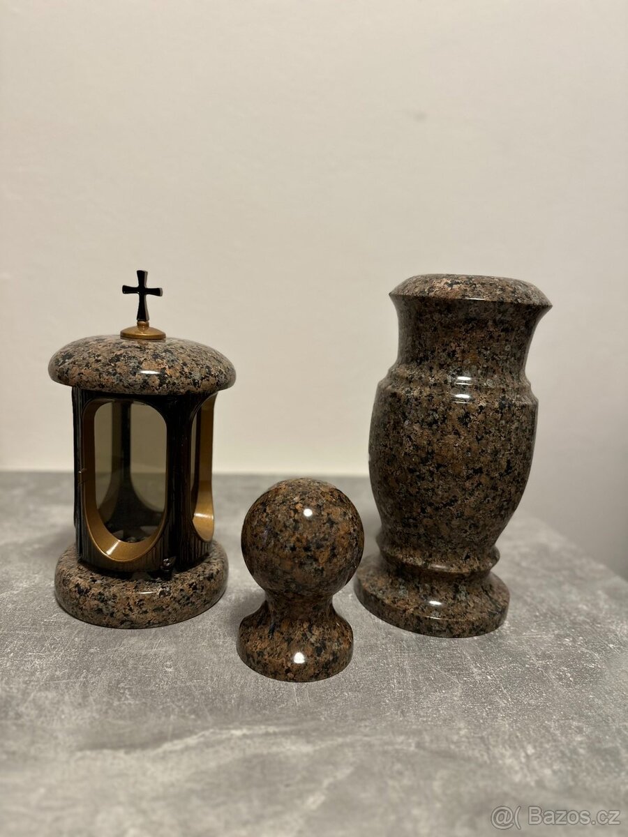 Granitové výrobky – váza, lampy, dekorativní koule - 8