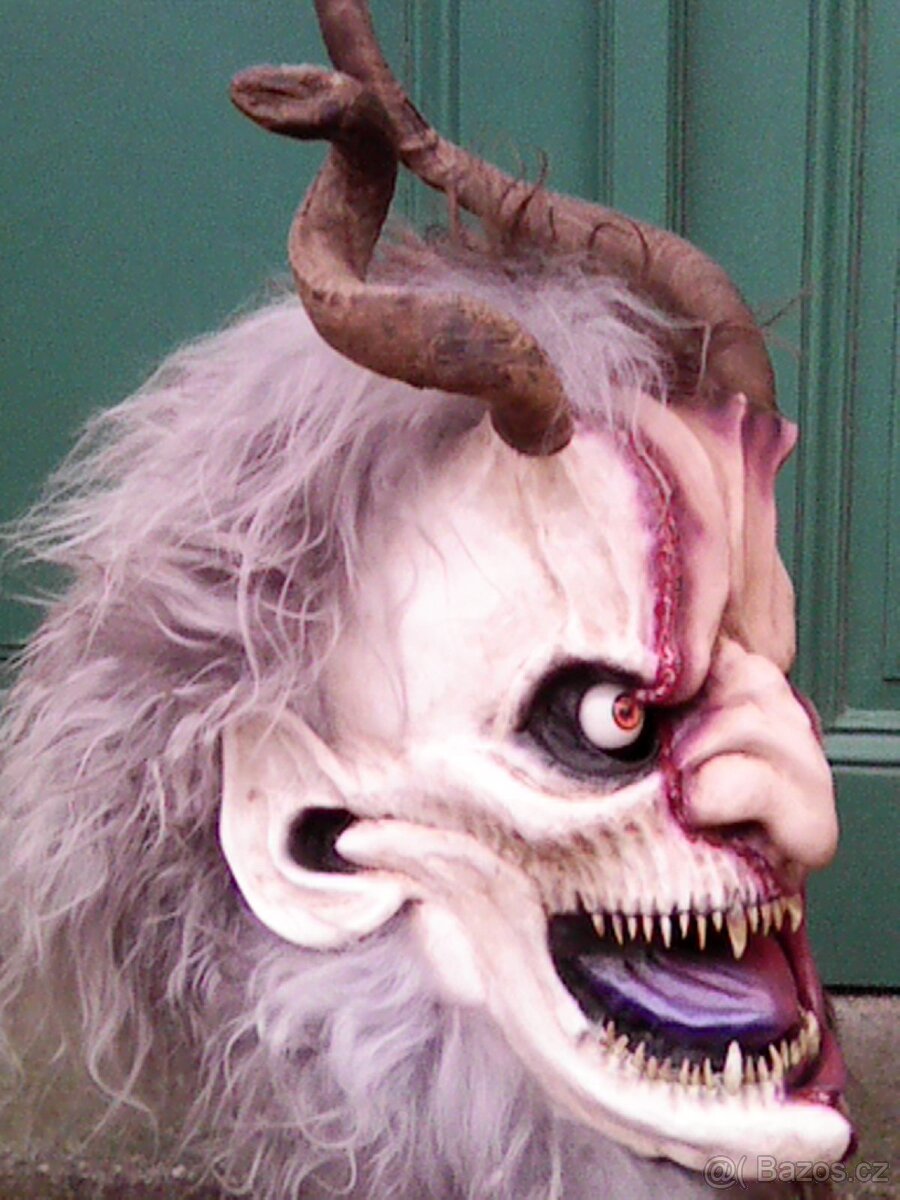 KRAMPUS maska- ČERTOVSKÁ SLEVA-PRODÁNO - 8