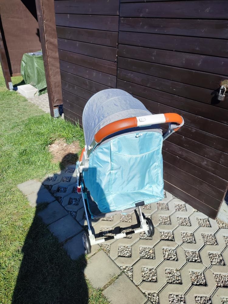 Nový sportovní kočárek (šedo-zelený) - 8