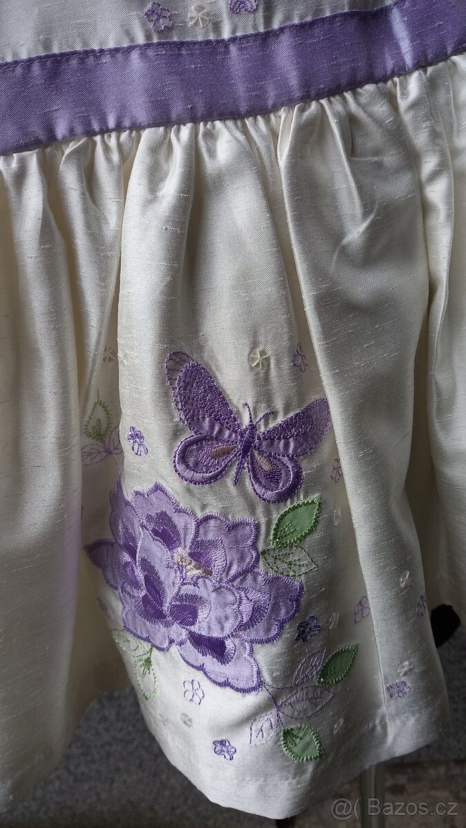 Perleťové šatičky Marks&Spencer vel 6-9m - 8