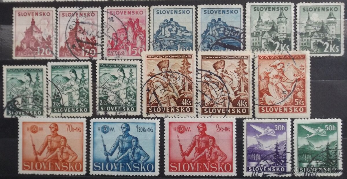 známky - Protektorát a Slovenský stát i jiné - 8