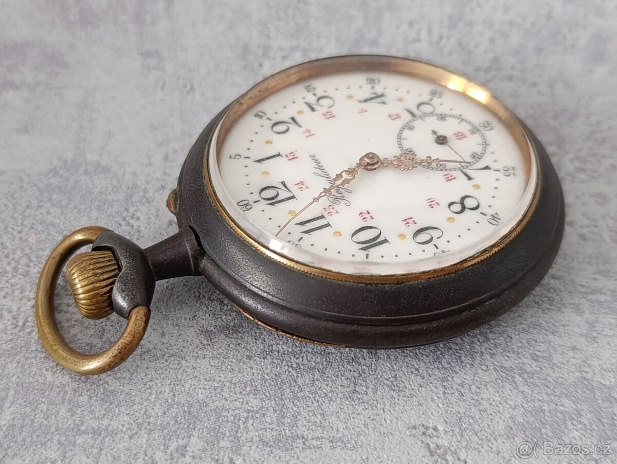 Obrovské kapesní hodinky Regulateur 67mm s průhlednou pracho - 8