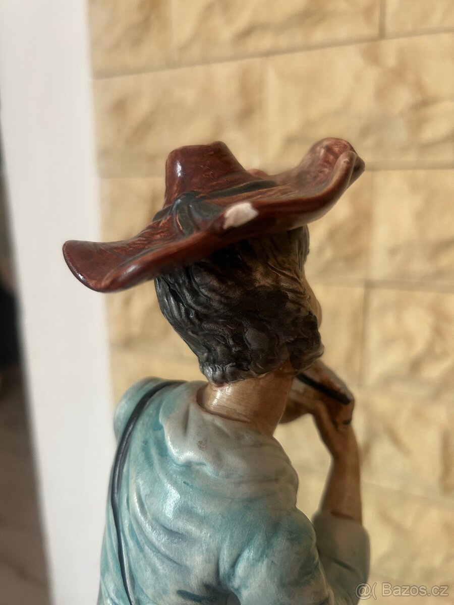 Porcelánová italská soška Capodimonte,značená 37cm - 8