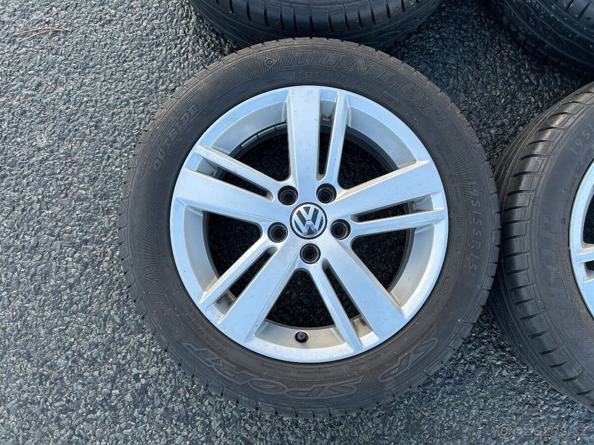 Original letní kola VW Stratford 5x100 6J ET40 195/55 R15 - 8