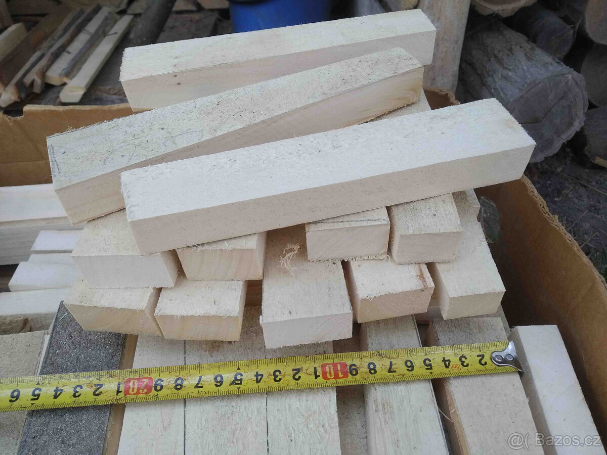 Lipové hranolky na figurky, různé rozměry na přání - 8