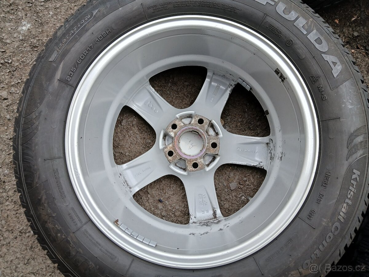 Prodám sadu ALU kol Rial 235/60R17 zimní - 8