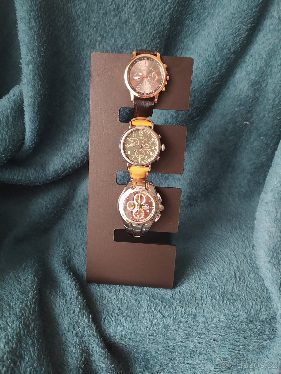 Stojan na hodinky kov černý matný - 8