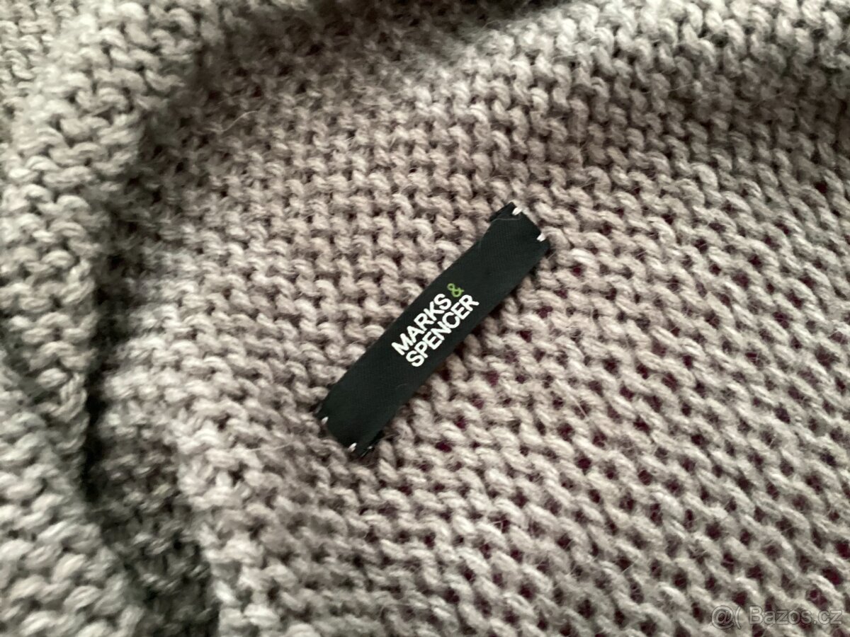 Dámský pletený kabát Zn. M&S, vel.38-42. - 8