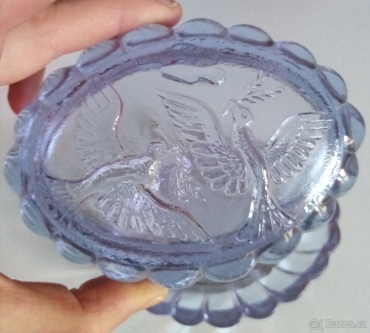 Retro skleněná dóza - 8