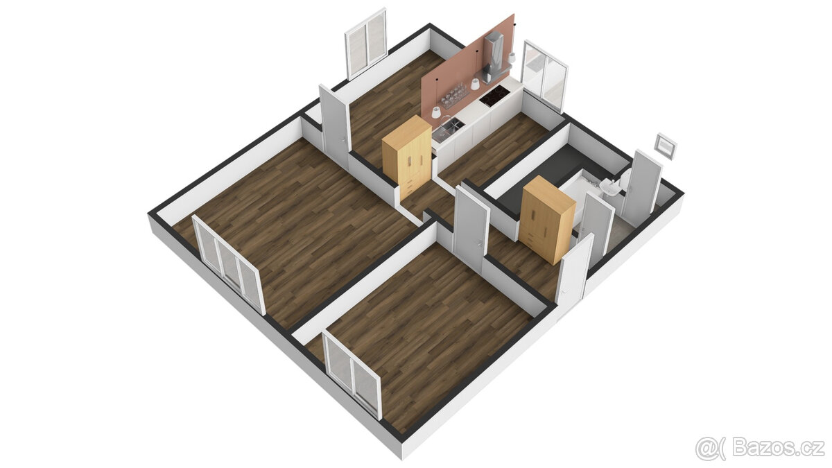 Příjemný byt se zahrádkou v Dobrovici u Mladé Boleslavi. - 8