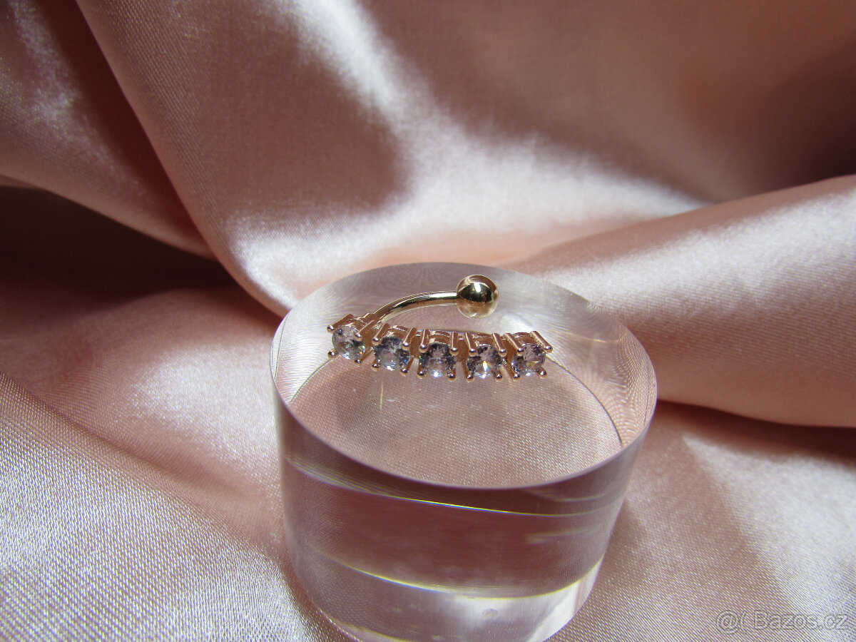 ♥️Piercing piercingy se zirkony do pupíku a bradavek nové ♥️ - 8
