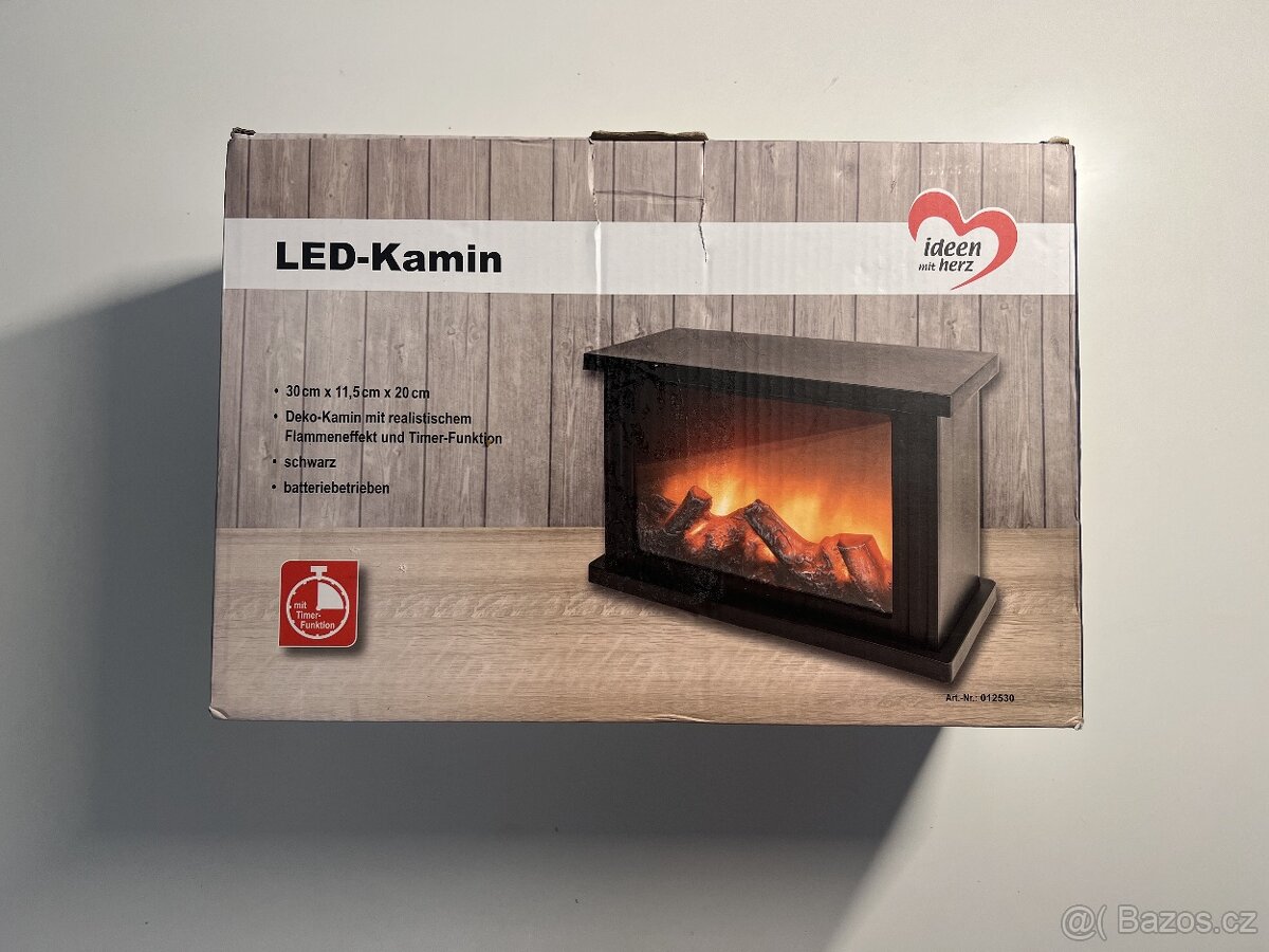 #L0176 LED-Kamin s efektom plameňa - 8