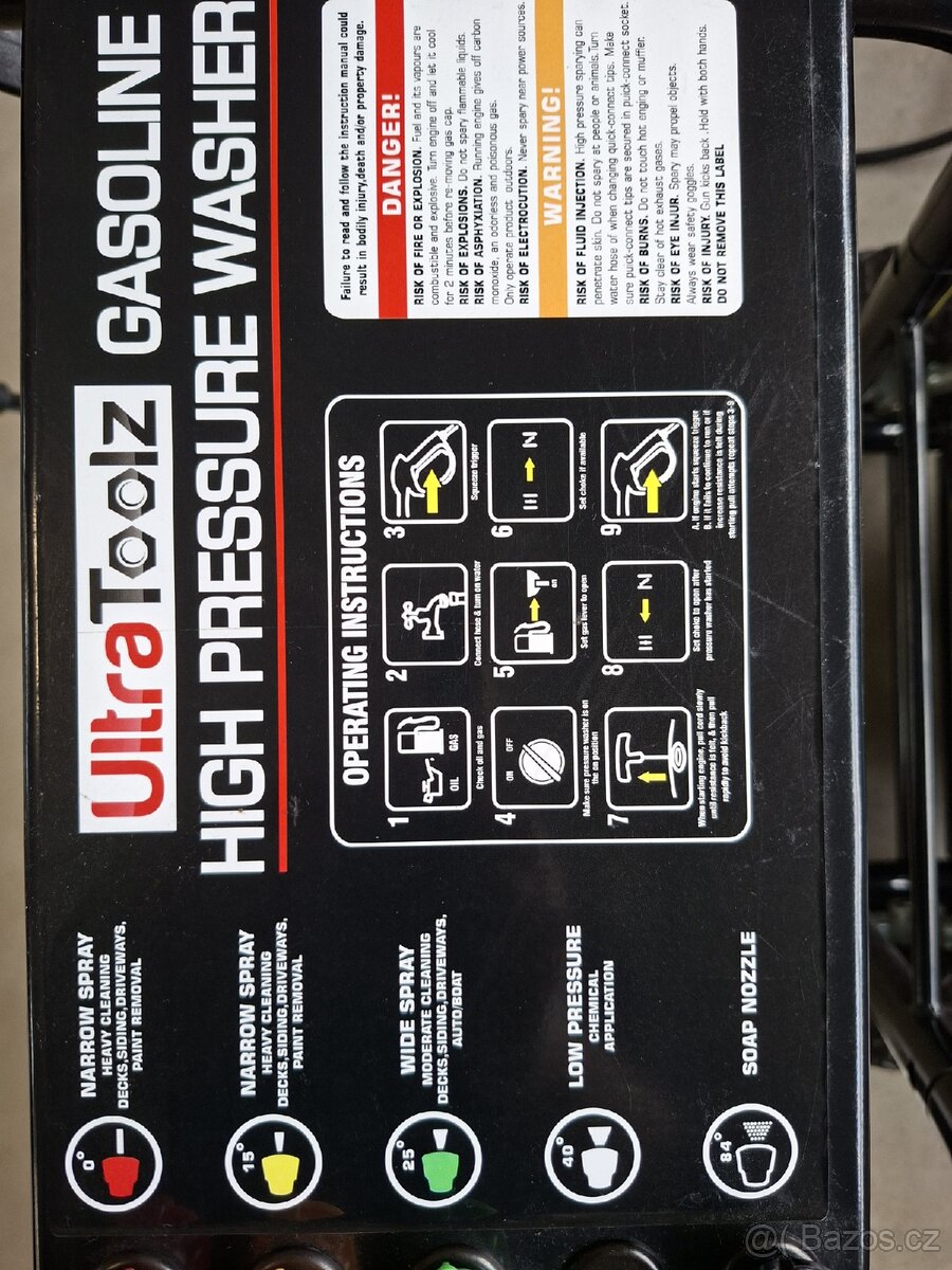 Tlaková benzínová myčka - 8