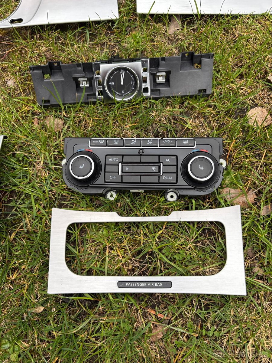 Climatronic Passat B7 + dekor + palubní hodiny - 8