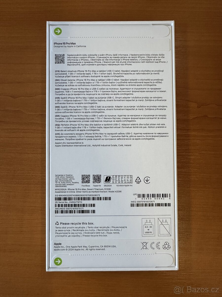 iPhone 16 Pro Max 512GB Desert T. iOS 18, ZÁRUKA + - 8