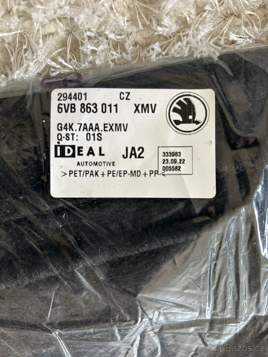 Nové originál textilní koberce Standard Fabia 4 / IV 2021+ - 8