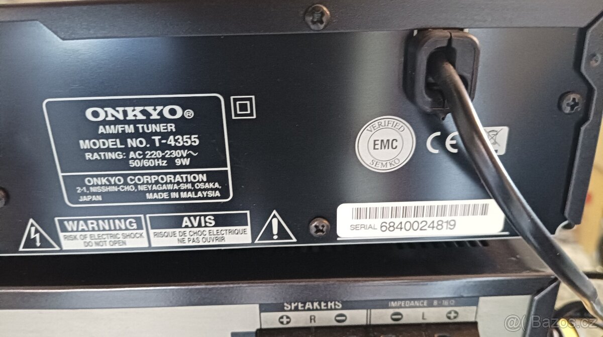 Hifi sestava zesilovač Sony , tuner Onkyo a repro Panasonic. - 8