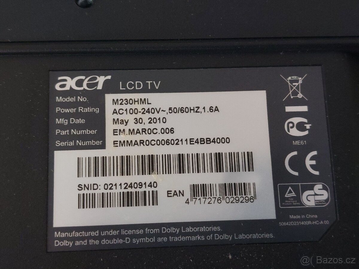 Monitor Acer + držák na zeď - 8