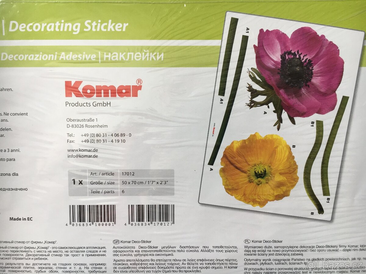 Freestyle Samolepicí dekorace Květiny - 8