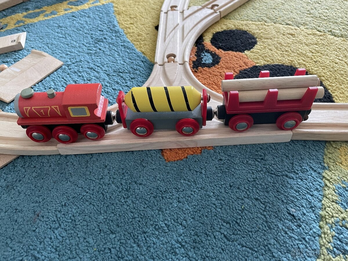 Dřevěná vláčková dráha Big Jigs - 8