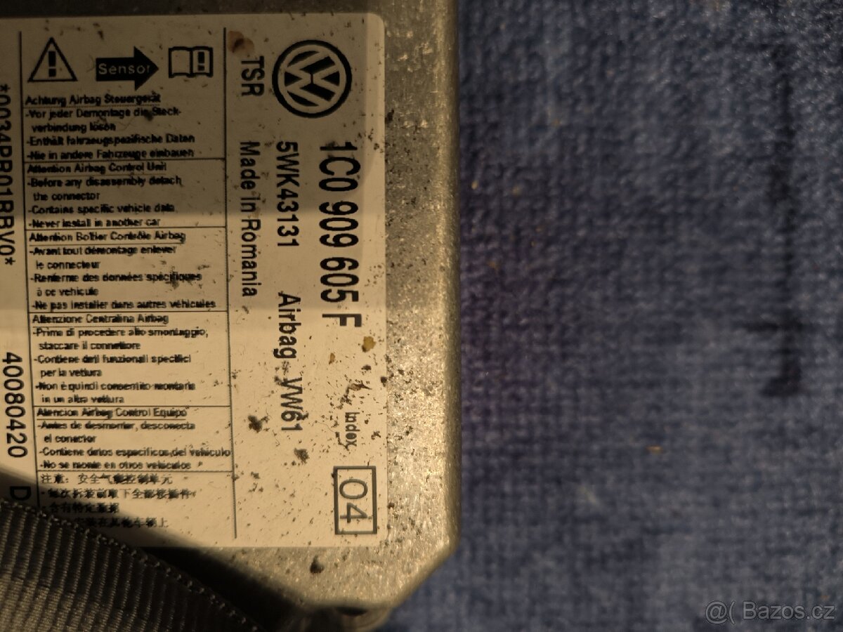 Sada airbag Škoda fabia 2 , 5J předfacelift, Roomster - 8