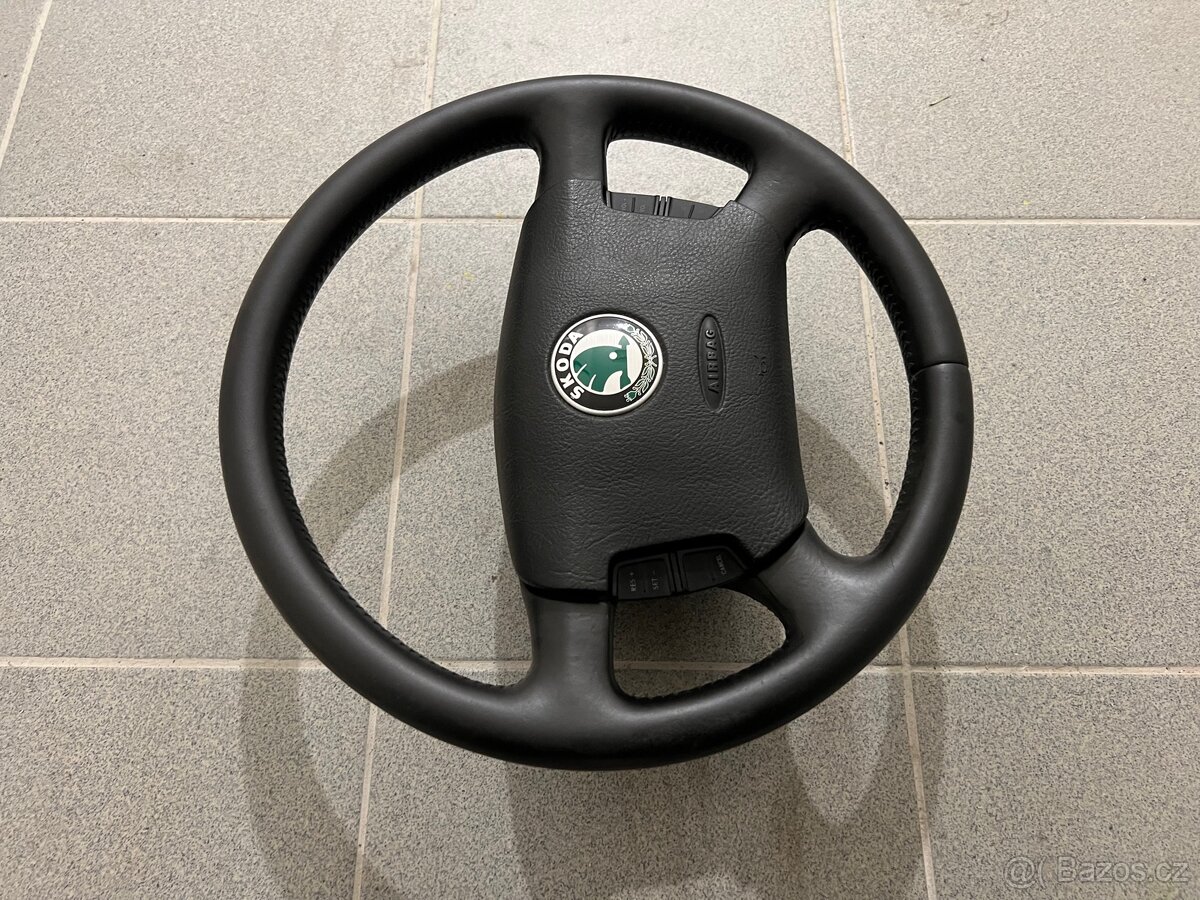 Multifunkční volant Octavia I kožený - 8