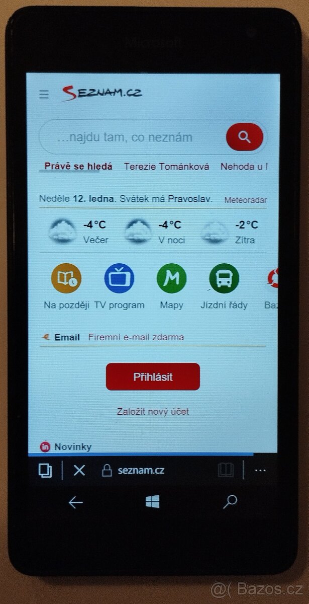 Prodám mobil Microsoft/Nokia Lumia 535 Dual SIM, stav A - 8