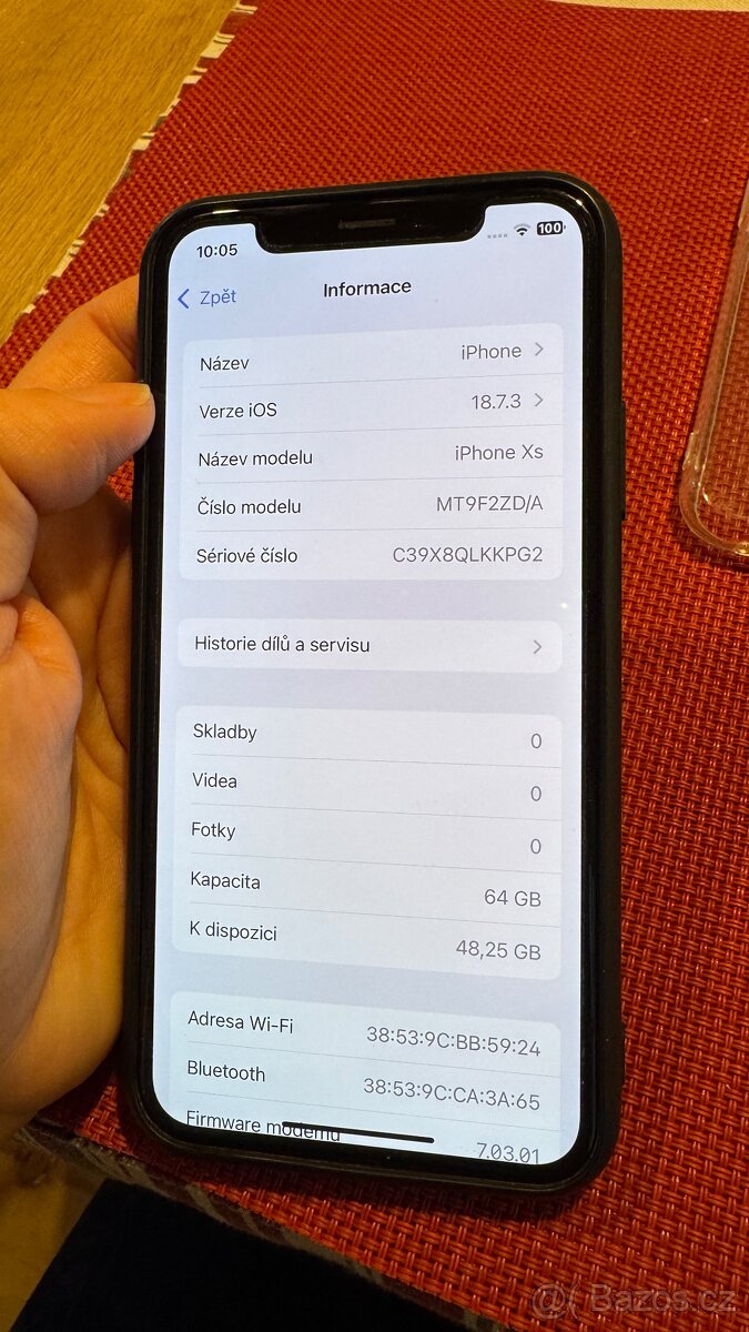 IPhone XS 64GB stříbrný, top stav - 8