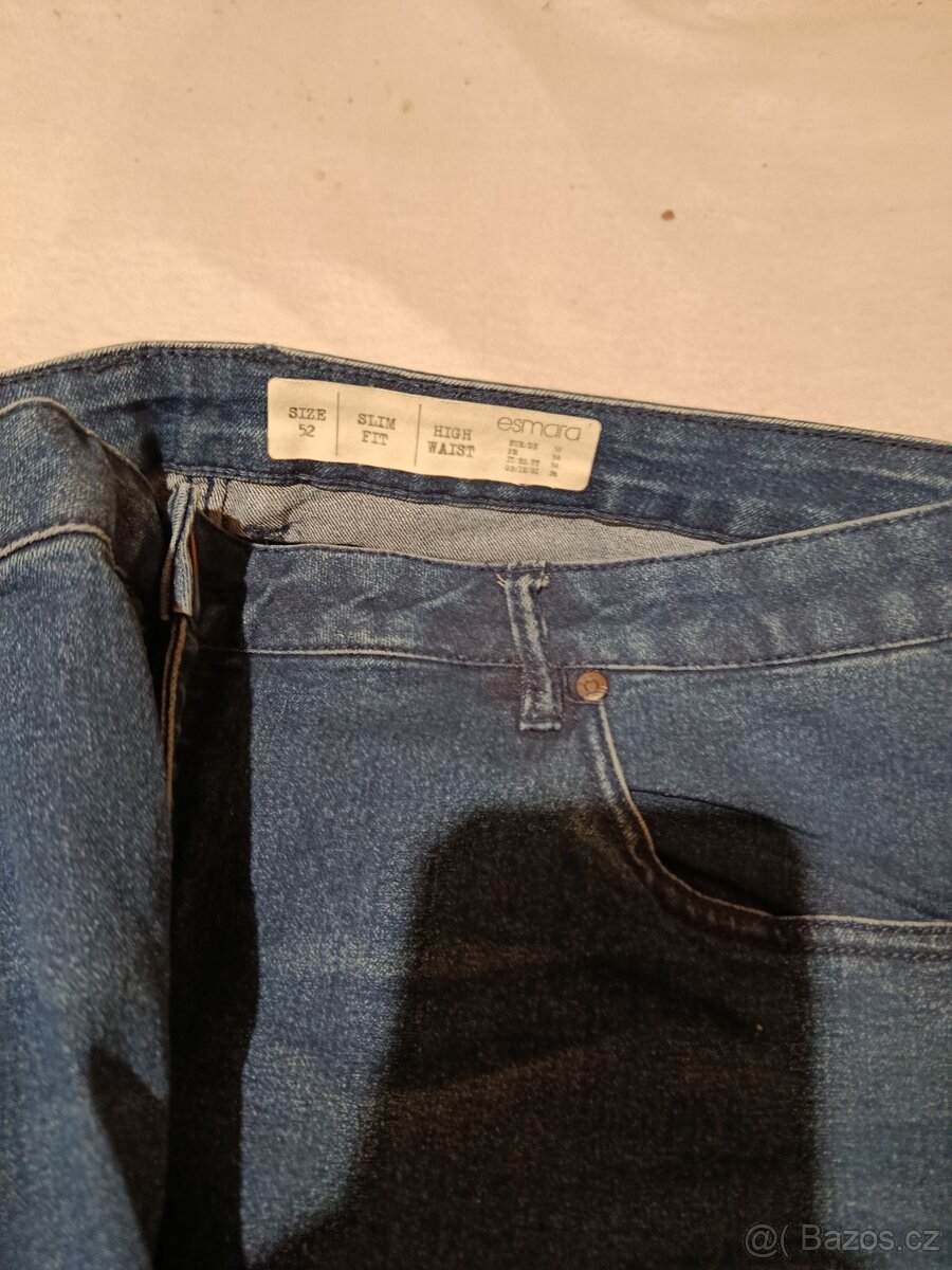Dámské džíny vel. 50,48/52,52 - 8