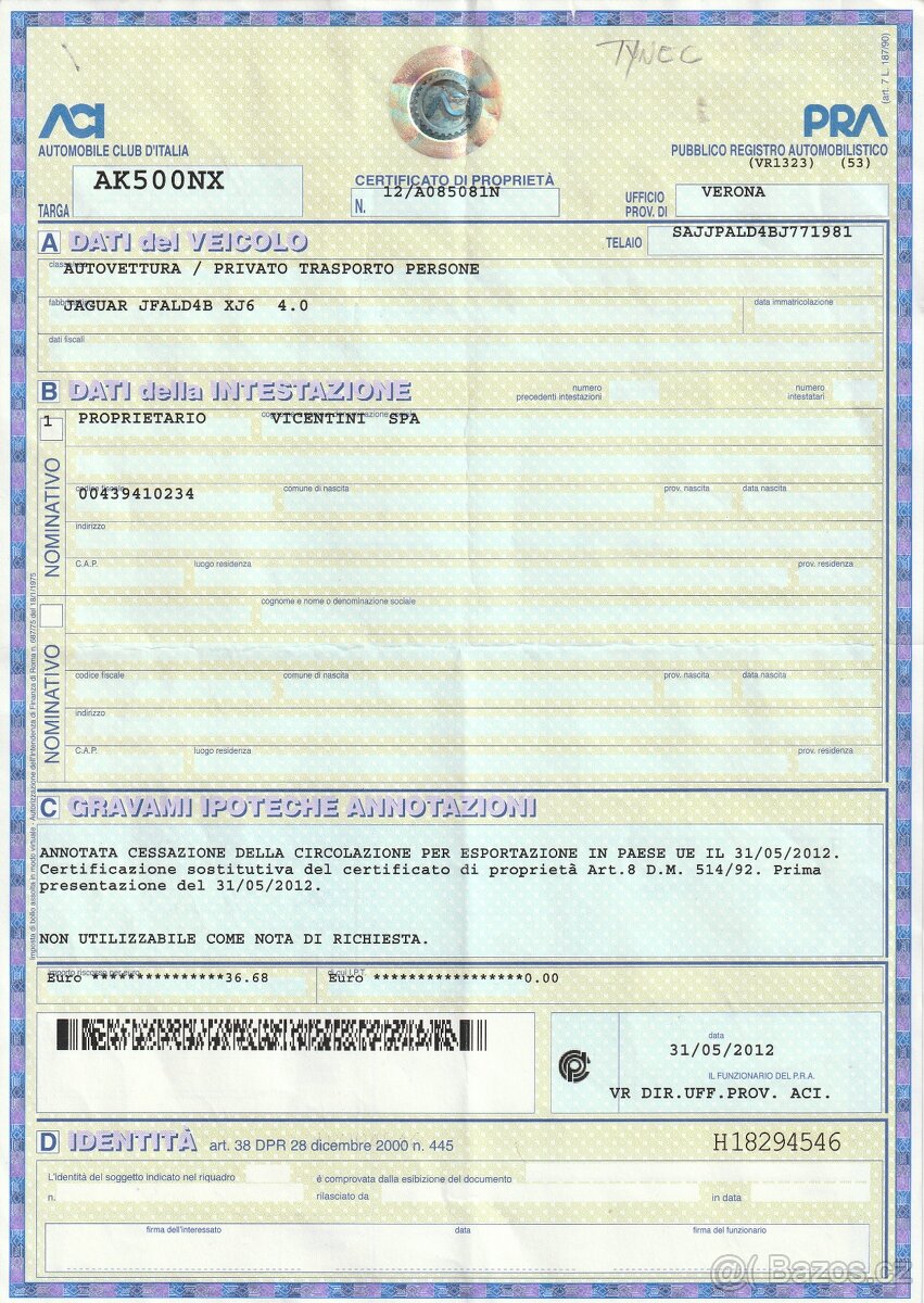 JAGUAR XJ X300 SPORT 4.0 - 8