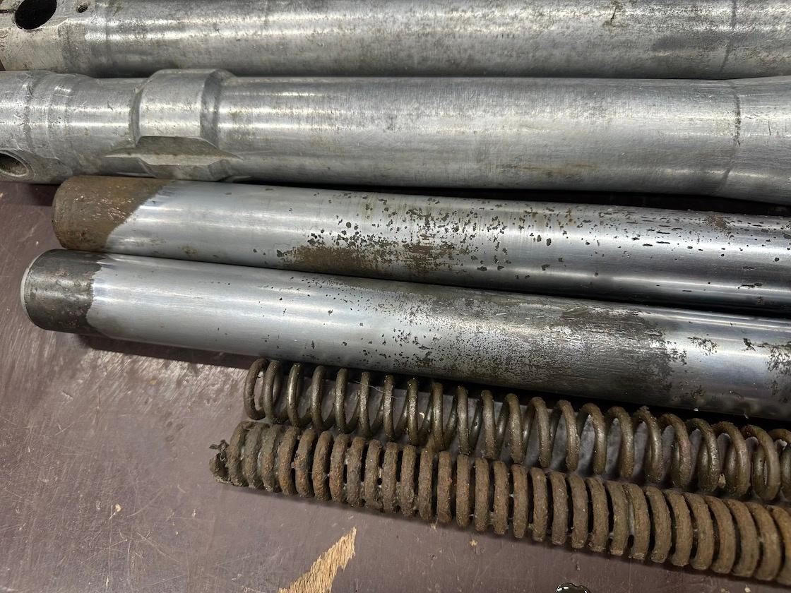 Predám predné tlumiče DUBY ČZ motocross - 8