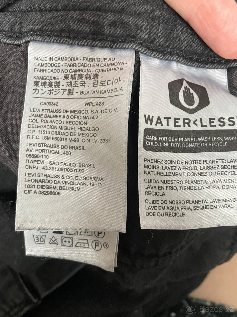 Černé džíny Levi Strauss vel. 29 - 8