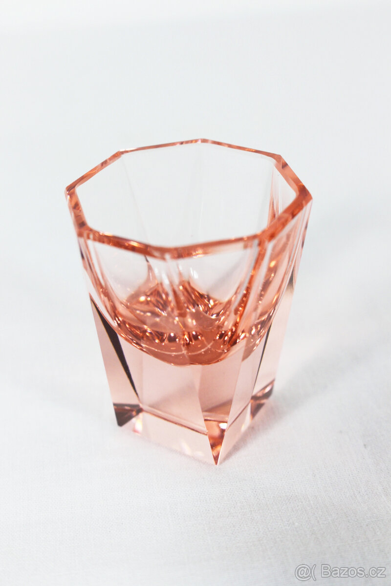 art deco likérová souprava Moser - 8