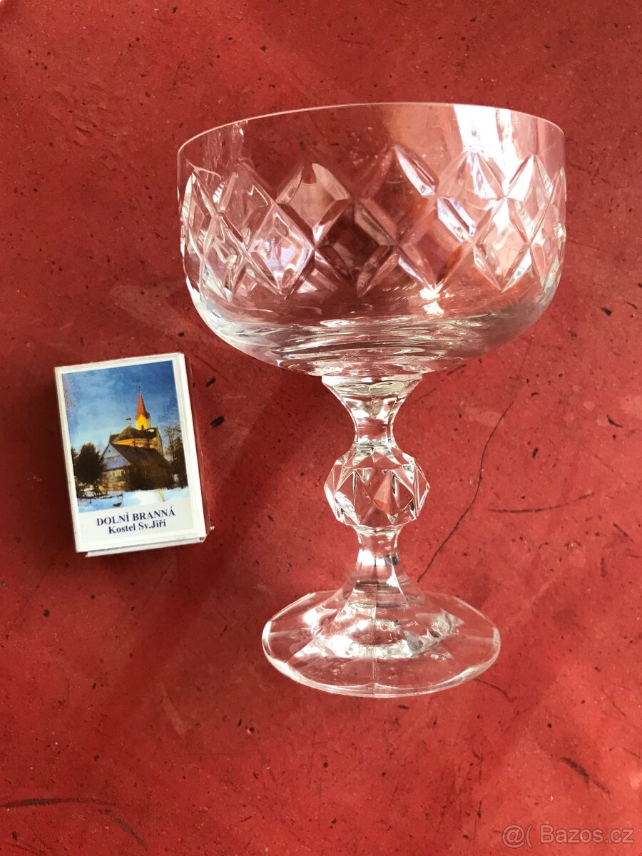 sada 5x6ks broušených skleniček - TOP STAV - NOVÉ - 8