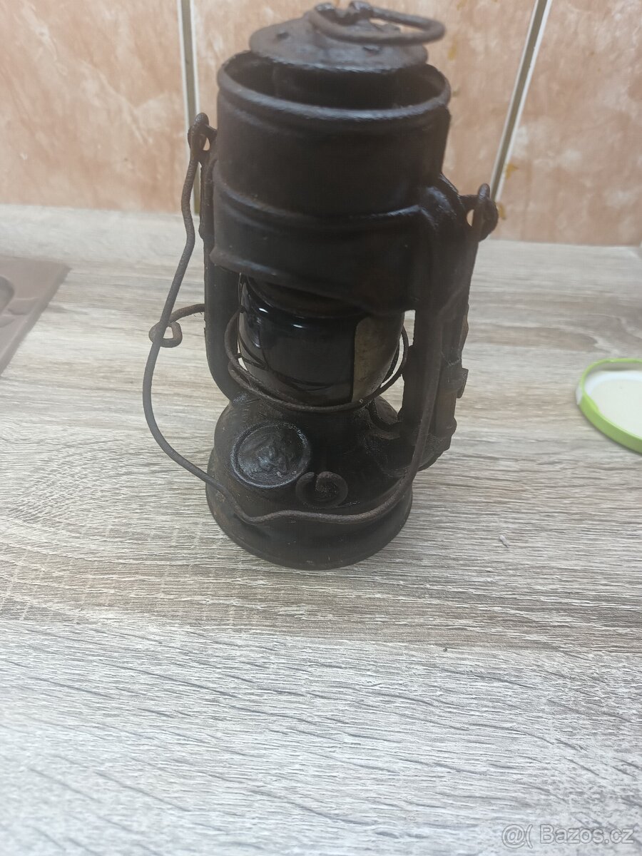 Stará německá lampa Feuerhand -Atom 75 - vzácná - 8