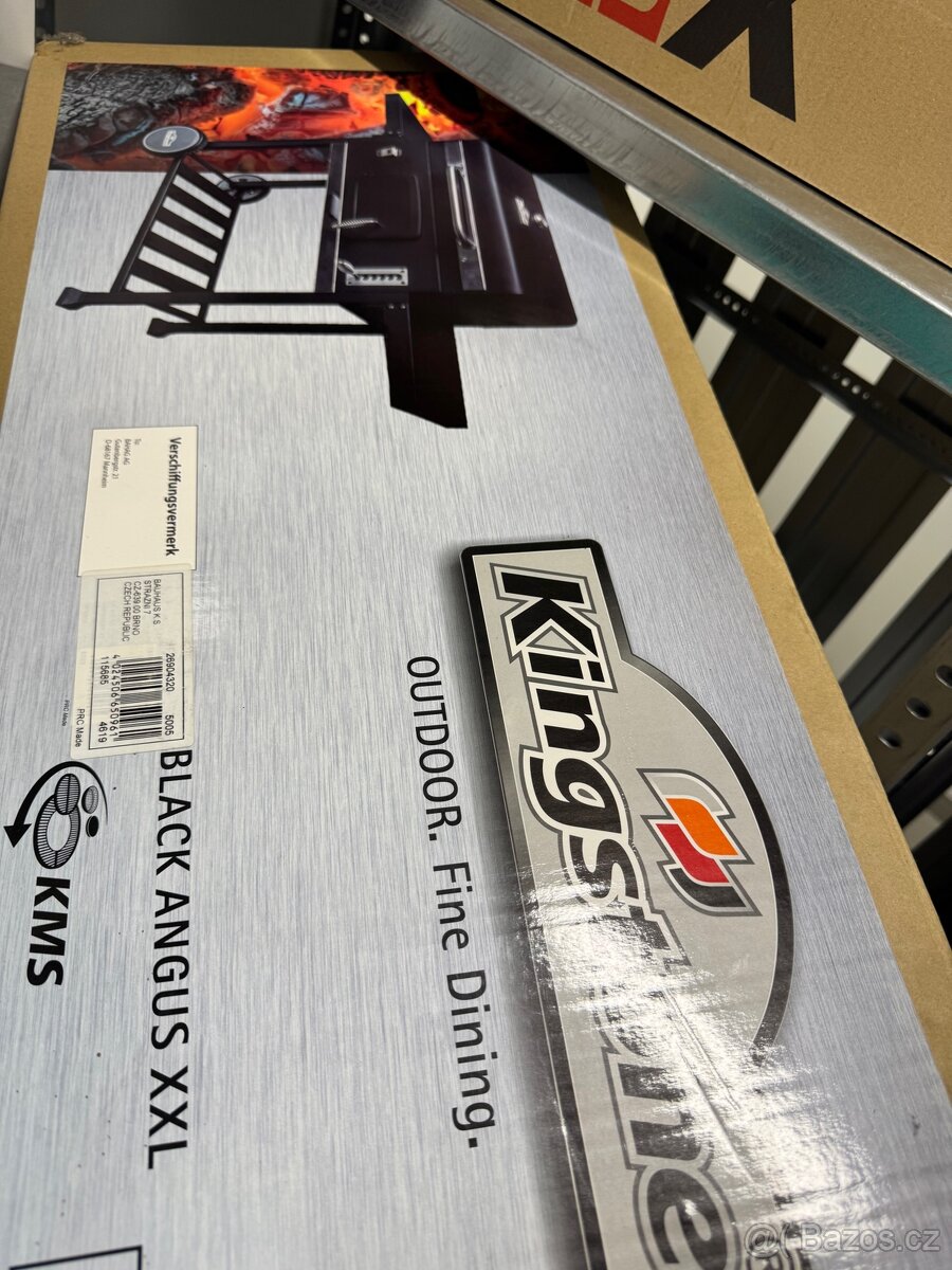 Kingstone Gril na dřevěné uhlí Black Angus XXL - 8