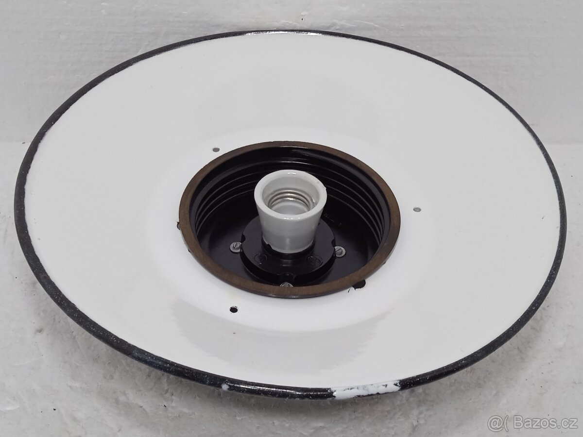 Smaltované nástěnné / stropní retro světlo Industrial - 8