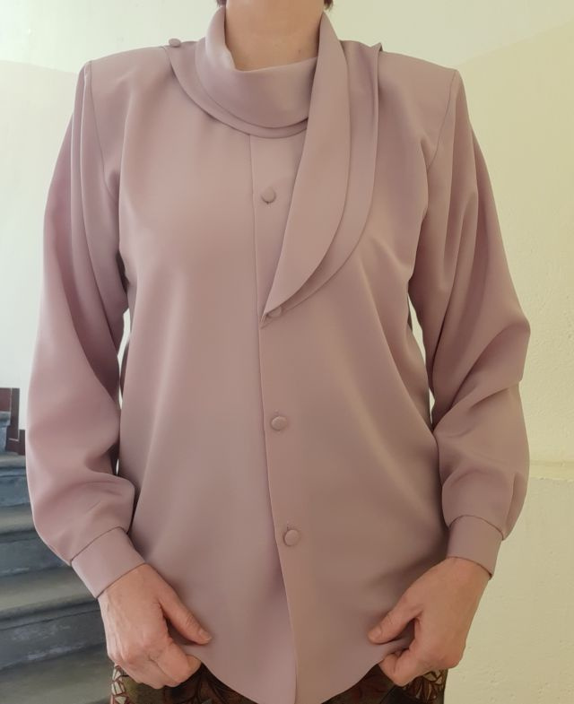 Dámská halenka šeříkově fialová - vel.M/L - 8