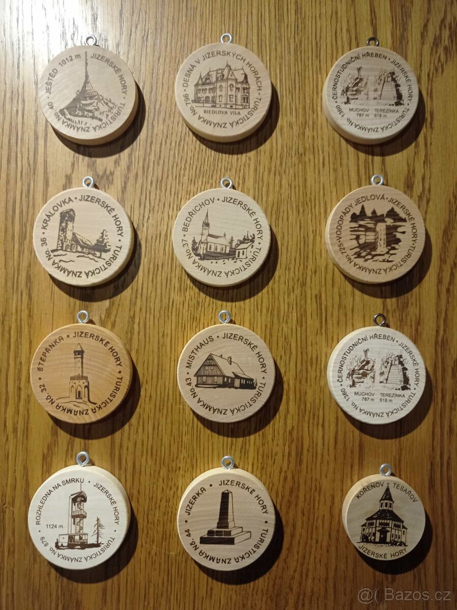 Turistické známky - 80 ks - 8