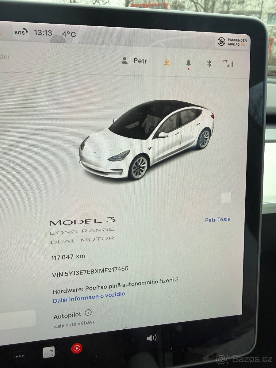 Tesla model 3 2022 r Long Range najeto 117000 - 8