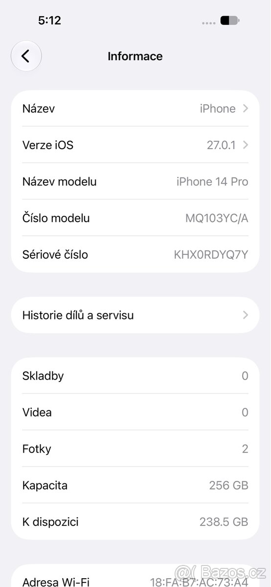 iPhone 14 Pro 256 GB – baterie 95 % - 8