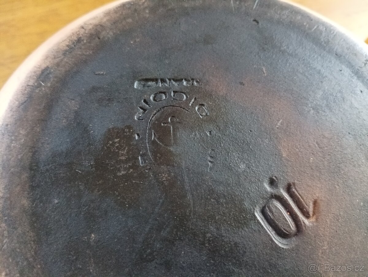 KAMENINOVÝ ABSTRAKTNĚ MALOVANÝ HRNEC GRÉS & POTIERS DIGOIN - 8