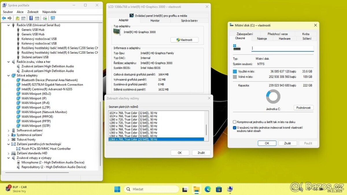 LENOVO T420 /i5-2520/8GB/SSD240GB/WIN11/NOVÁ BATERIE/ZÁRUKA - 8